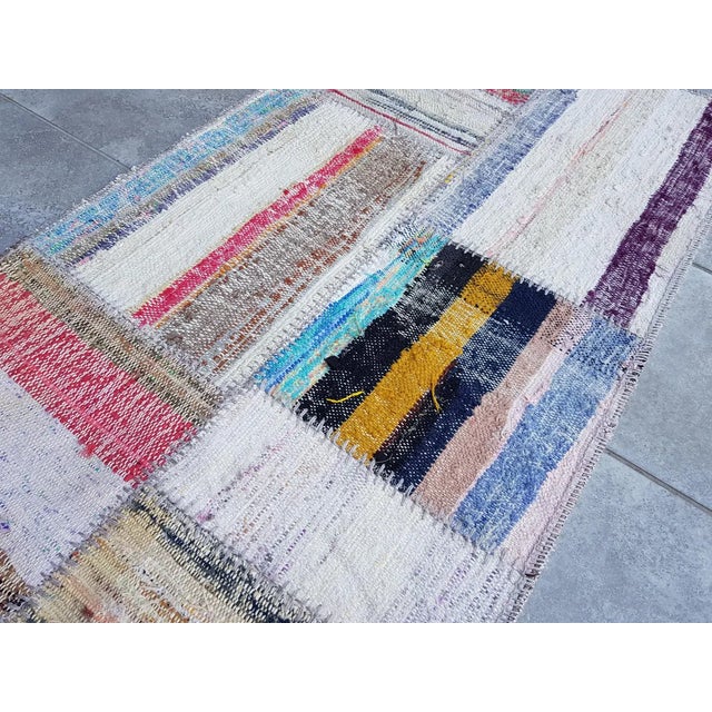 Vintage Anatolian Off White Rug For Sale - Image 10 of 10