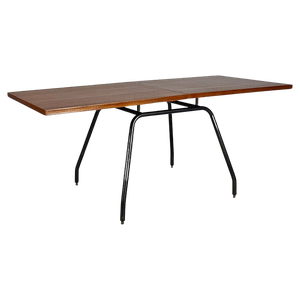 Italian Extendable Dining Table in Wood and Metal, 1960s