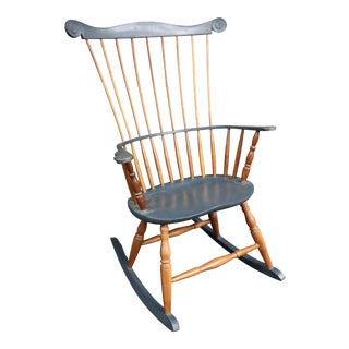 G Brenner Hand Made Lancaster County Style Windsor Rocking Chair For Sale