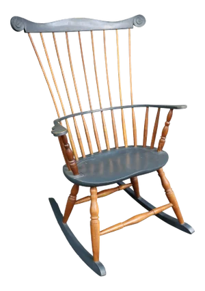 G Brenner Hand Made Lancaster County Style Windsor Rocking Chair