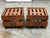 Traditional Vintage Carved Wood Slatted Platform Stands, Set of Four For Sale - Image 3 of 12