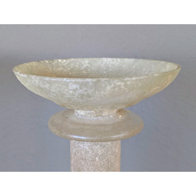 Contemporary Karl Springer Scavo Glass Candle Holders Vintage 80's For Sale - Image 3 of 8