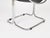 Giandomenico Belotti Bauhaus Black Leather and Chrome Cantilever Chair by Giandomenico Belotti, Italy, 1960s For Sale - Image 4 of 13