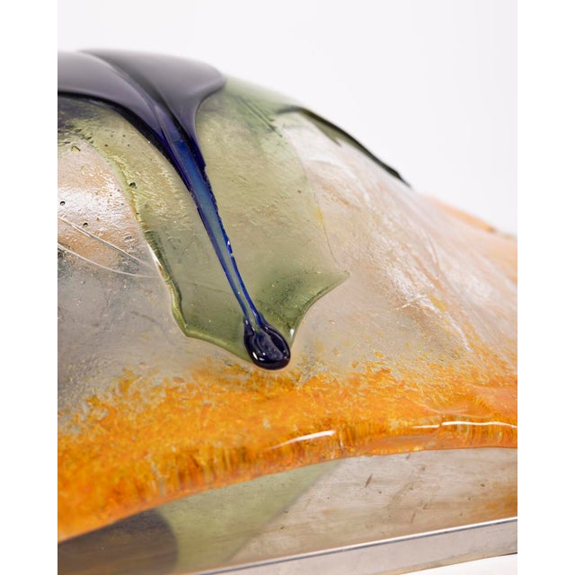 Vintage Murano Glass Wall Lamps by Toni Zocceri for Mazzega, 1960s, Set of 2 For Sale - Image 9 of 17