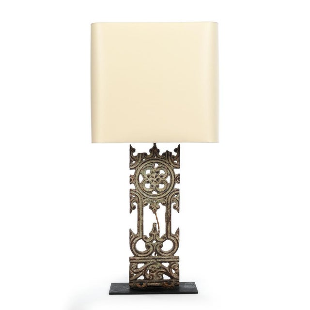 Cast Iron Balustrade Lamp For Sale - Image 4 of 4