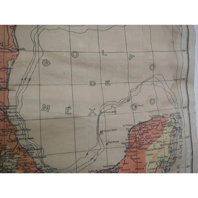 Mexican Republic Map, 1950s For Sale - Image 6 of 12