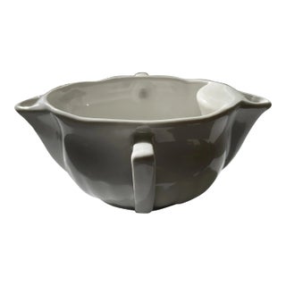 Vintage French Porcelain Pillivuyt Fat Separator Gravy Sauceboat For Sale