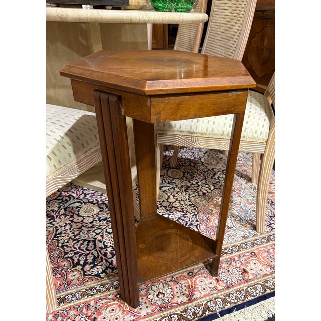 1950s Seamstresss Stool in Walnut, 1950s For Sale - Image 5 of 5