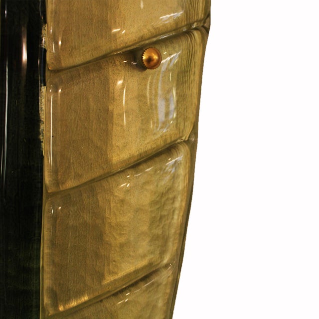 Murano Glass Green Leaf Wall Sconces, Italy, 1990s, Set of 2 For Sale - Image 6 of 9