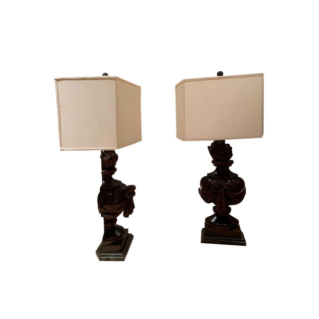 18th Century 18th Century Architectural Fragments Made Into Lamps - a Pair For Sale - Image 5 of 7