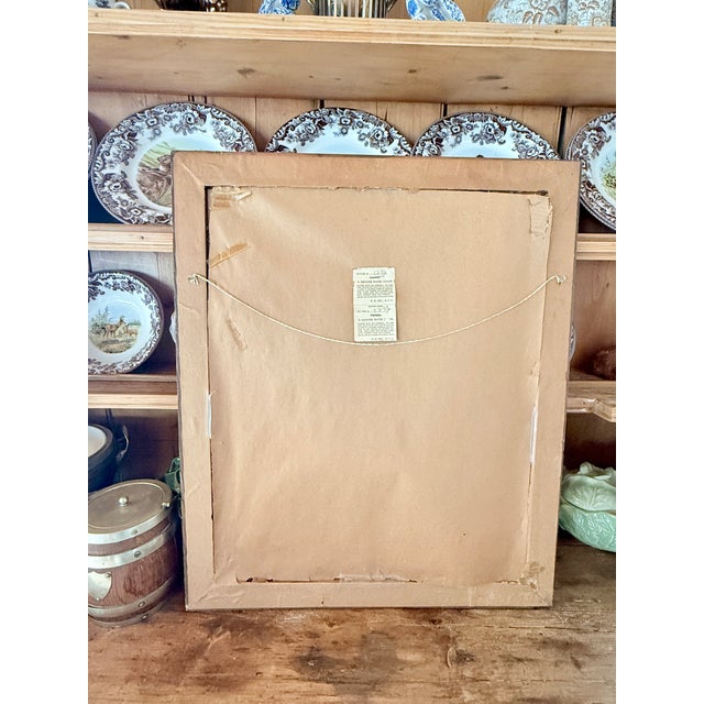 1950s Mid Century Fruit and Veg Water Color Still Life Painting in Wooden Frame For Sale - Image 4 of 6