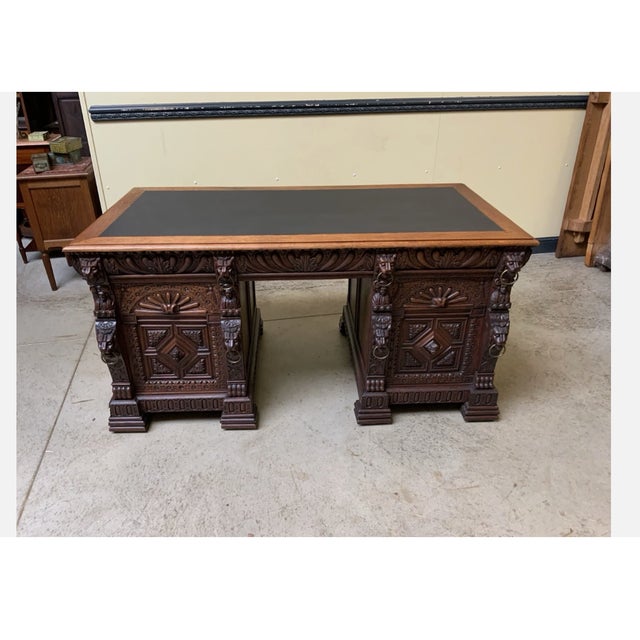Antique Impressive Wilhelminian Style Desk For Sale - Image 10 of 10
