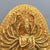 Late 20th Century Gilt Brass Thousand-Armed Avalokiteshvara Sculpture, Standing Lotus Statue For Sale In Los Angeles - Image 6 of 9