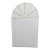 Vintage 1980s Arched Wall Mirror With Beveled Glass Panes and Sunburst Top Design For Sale