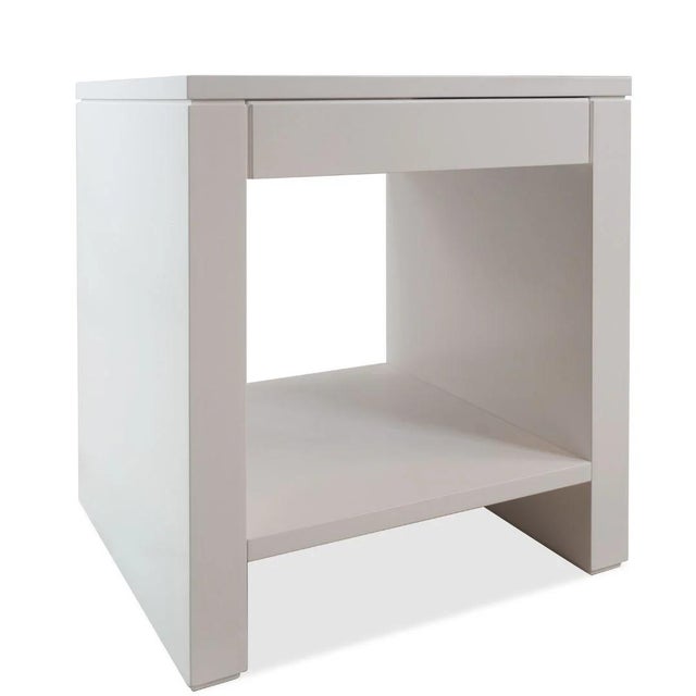 Mid-Century Modern Villa & House Morgan 1 Drawer Side Tables, Pair Of For Sale - Image 3 of 6