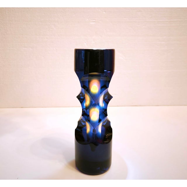 Sculptural Optical Art Glass Vase by Milan Macháček for Princ, Czech Republic, 1990s For Sale - Image 15 of 18