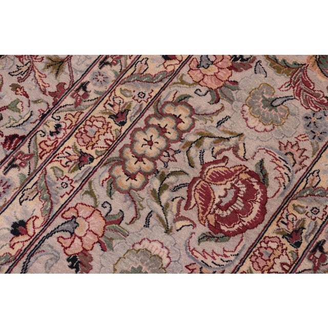 1990s Boho Chic Pak-Persian Gray/Gray Wool Rug - 10'2'' X 14'0'' For Sale - Image 5 of 8