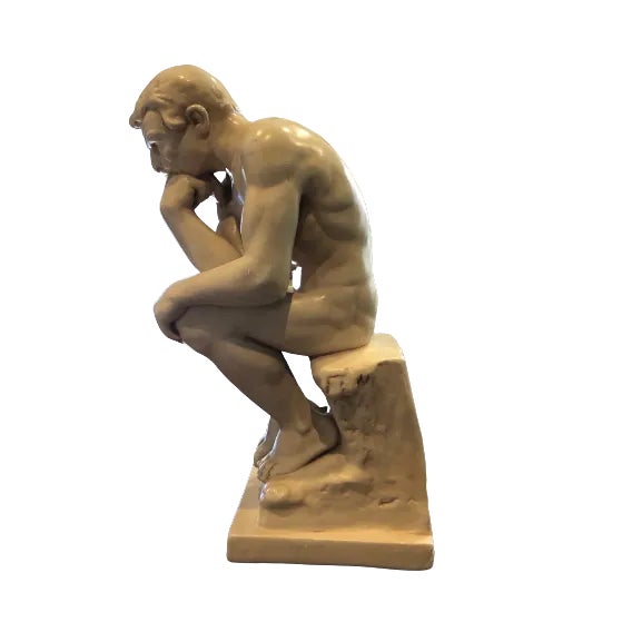 Sculpture Materials 1950s Alexander Backer The Thinker For Sale - Image 7 of 8