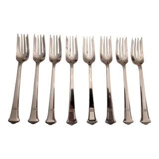 Tiffany "Windham" Sterling Silver Salad/Dessert Forks, 8 Pieces For Sale