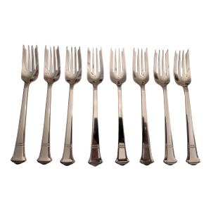 Tiffany "Windham" Sterling Silver Salad/Dessert Forks, 8 Pieces
