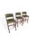 Wood English Chesterfield Bar Stools, Set of 3 For Sale - Image 7 of 7