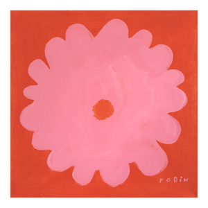 Flower Seventeen. Small Painting by Robin Zingone.