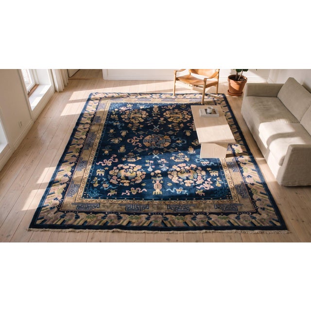 Early 20th Century Chinese Peking Carpet For Sale - Image 11 of 11