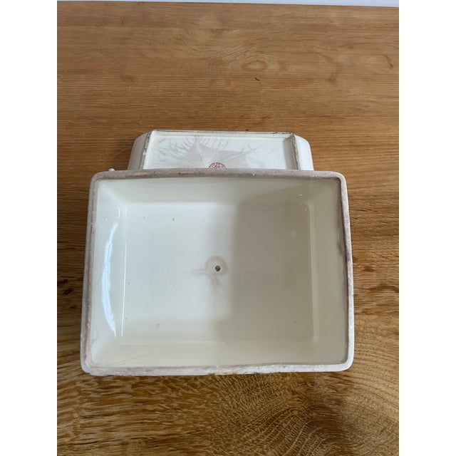 Vintage Hotta Yu Shoten Japanese Chintz Butter Dish - Hand-Painted No. 2748 For Sale - Image 11 of 18