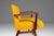 Rare Restored Mid-Century Modern Model C-108 Armchair in Walnut & Canary Yellow Fabric Attributed to Jens Risom for Jens Risom Design, Usa, C. 1950s For Sale - Image 10 of 18
