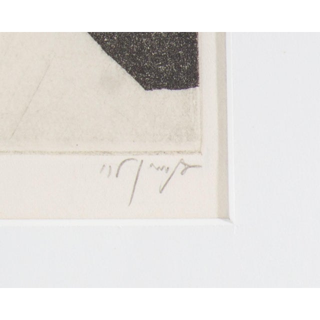 1970s 1970 Etching of a Seated Woman Benjamin Levy For Sale - Image 5 of 8