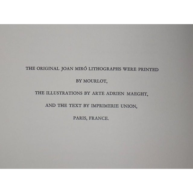 Joan Miró Vintage Ltd. Ed. Mid 20th C. Original Design Abstract Joan Miro Lithograph For Sale - Image 4 of 8