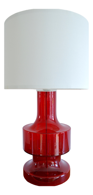 Ruby Red Table Lamp from Doria Leuchten, 1960s