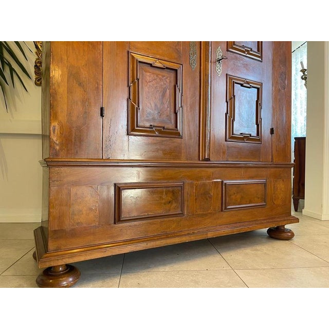 Baroque Veneer Wardrobe, 1800s For Sale - Image 17 of 18