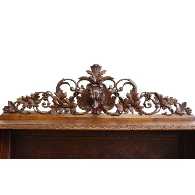 19th Century French Renaissance Revival Signed Hunt Cabinet For Sale - Image 4 of 11