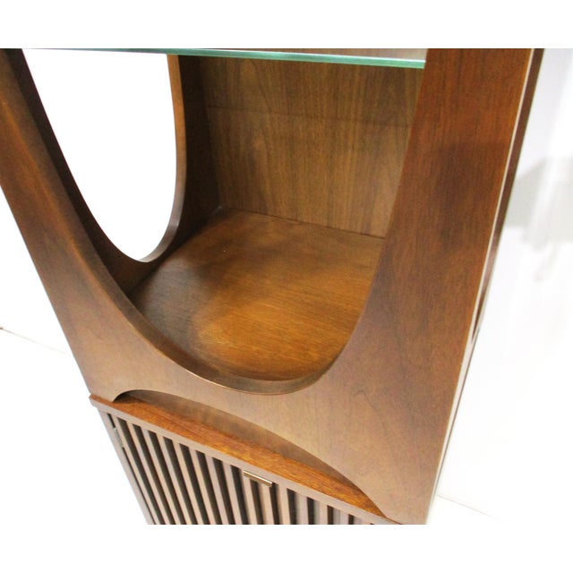 Rare Brasilia 2 Piece Display Cabinet by Broyhill For Sale - Image 12 of 13