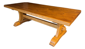 Vintage French Farmhouse Dining Table in Oak, 1925