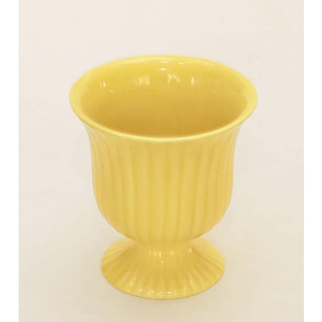 Art Deco flower pot Art Deco cachepot, Gmundner Keramik, circa 1920. Designed as a footed vase. Yellow glaze. Gmundner...