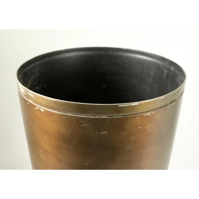Half Column Planters in Anodized Aluminum - A Pair For Sale - Image 12 of 12