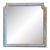 French Grey Painted Carved Oak Pier Mirror / Over Mantel Mirror For Sale