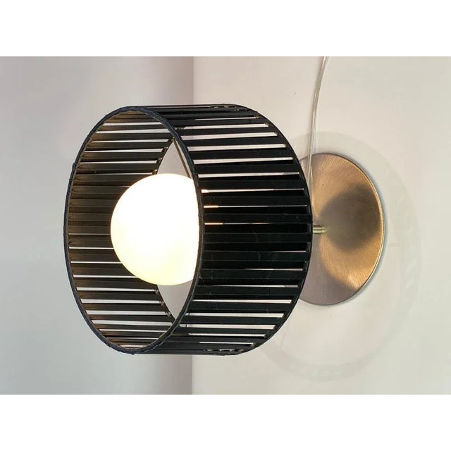 Metal Italian Ribbon Table Lamp by Morosini, 1980s For Sale - Image 7 of 10