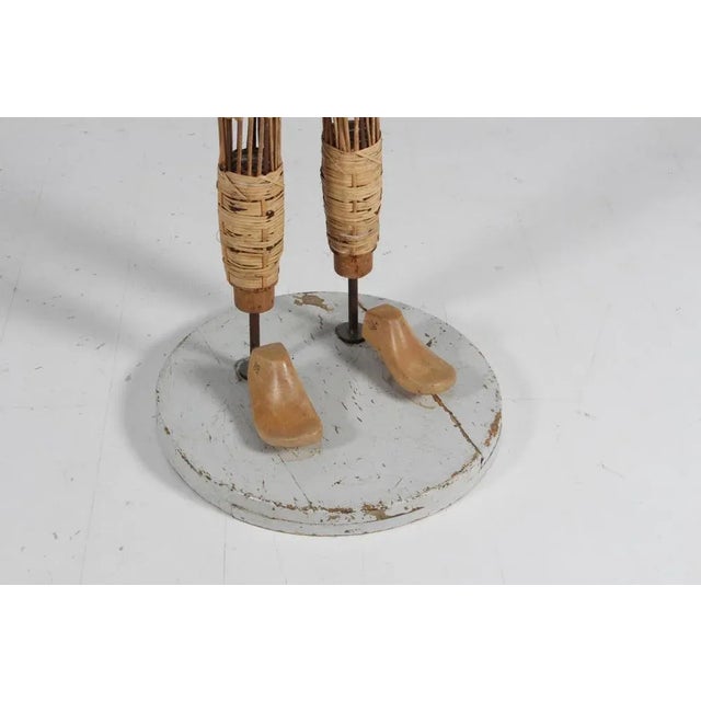 Anitque Mannequin in Bamboo, Cane, Wood and Steel, 1890s For Sale - Image 5 of 10