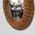 Brown 1960s French Wicker Circular Mirror For Sale - Image 8 of 10