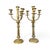 Early 20th Century Brass Pair of Candelabras For Sale - Image 4 of 4