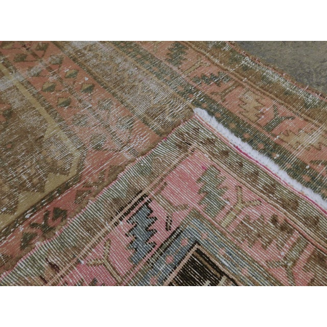 Distressed Vintage Persian Rug For Sale - Image 12 of 13
