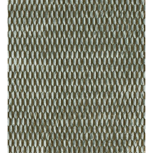 Traditional Sample - The House of Scalamandré Allegra Velvet Fabric, Mineral For Sale - Image 3 of 3