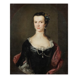 Frans Van Der Mijn, Portrait of a Gentlewoman, 1756, Oil on Canvas For Sale