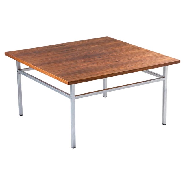 Mid-Century Swedish Rosewood Coffee Table attributed to Karl-Erik Ekselius for Troeds, 1960s For Sale