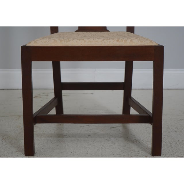 Pair Dennis Bork Williamsburg Style Mahogany Chairs For Sale - Image 9 of 18