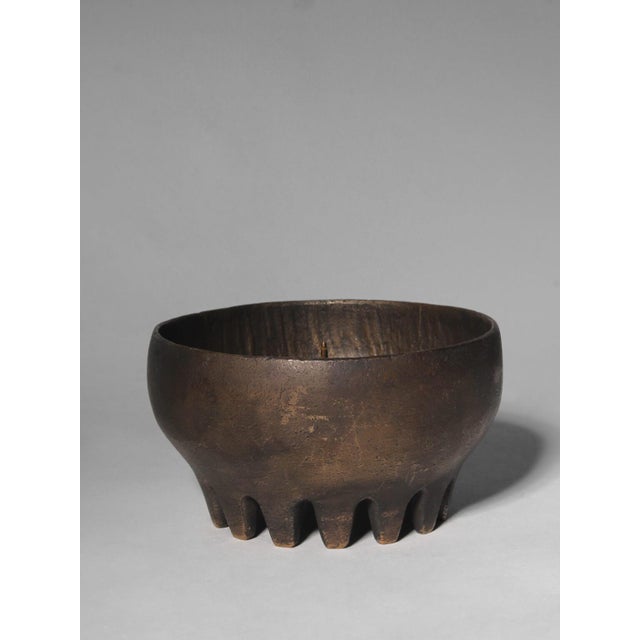 Brutalist Cast Bronze Candleholder, Germany, 1970s For Sale - Image 4 of 6