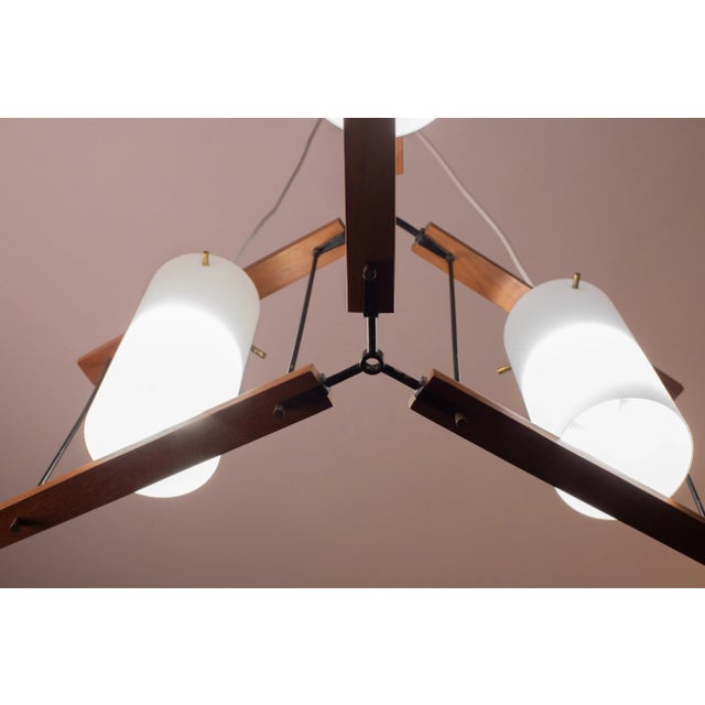 Italian Mid-Century Chandelier by Stilnovo, 1970s For Sale - Image 9 of 12